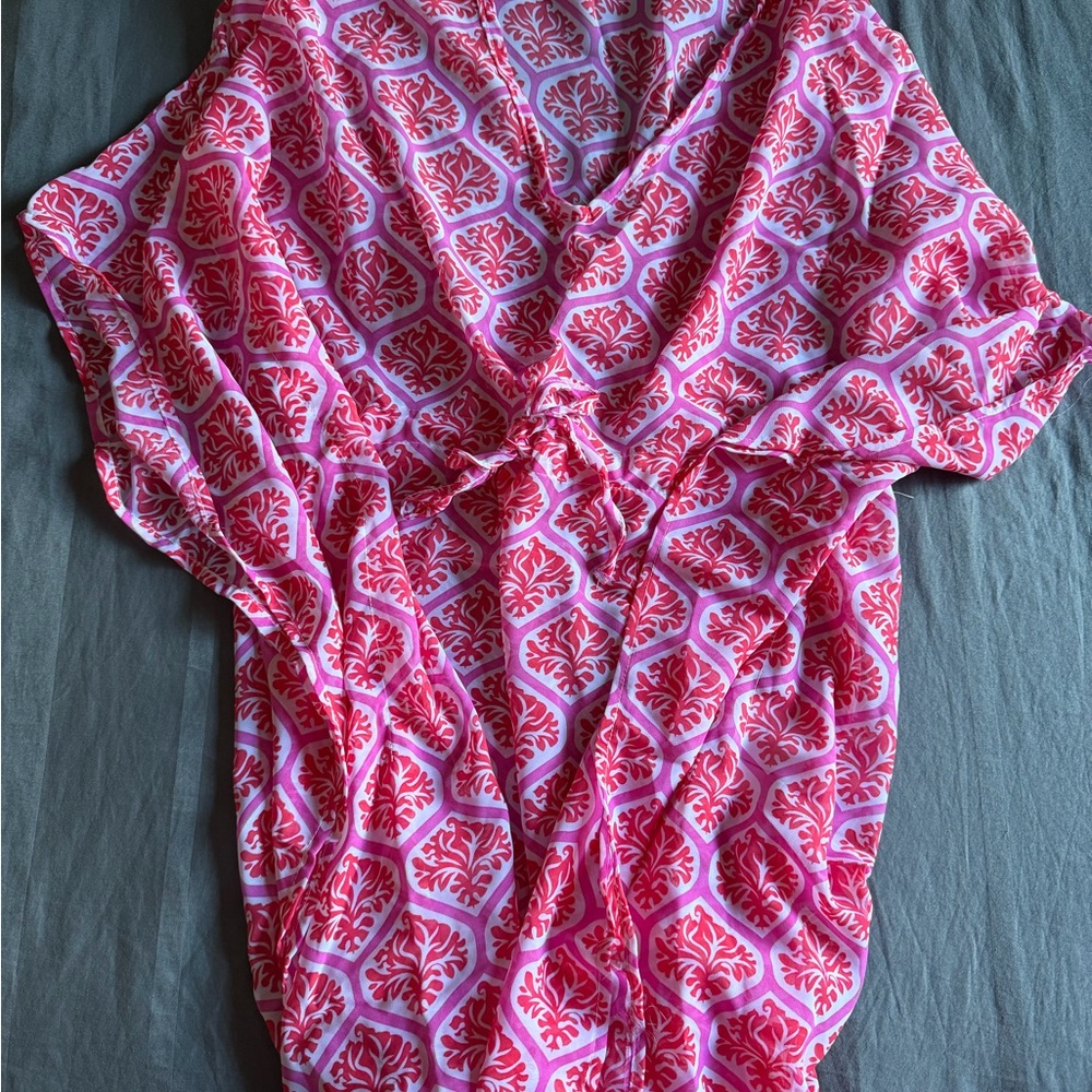 Pink Patterned Women's Top
